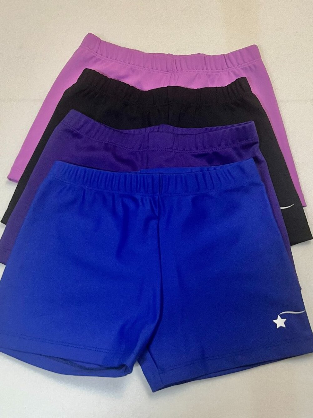 Destira Girls Large compression sports shorts Dance / Gymnastics 4 pair